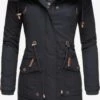 Navahoo Parkas Parka D’hiver Rosinchen Femme Bleu Nuit