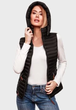 Navahoo Vestes Sans Manches Gilet Shadaa Femme Noir -Navahoo Soldes Magasin a91b93f9eb0642040d0c72d9af15b3e7