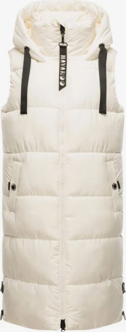 Navahoo Vestes Sans Manches Gilet Femme Blanc