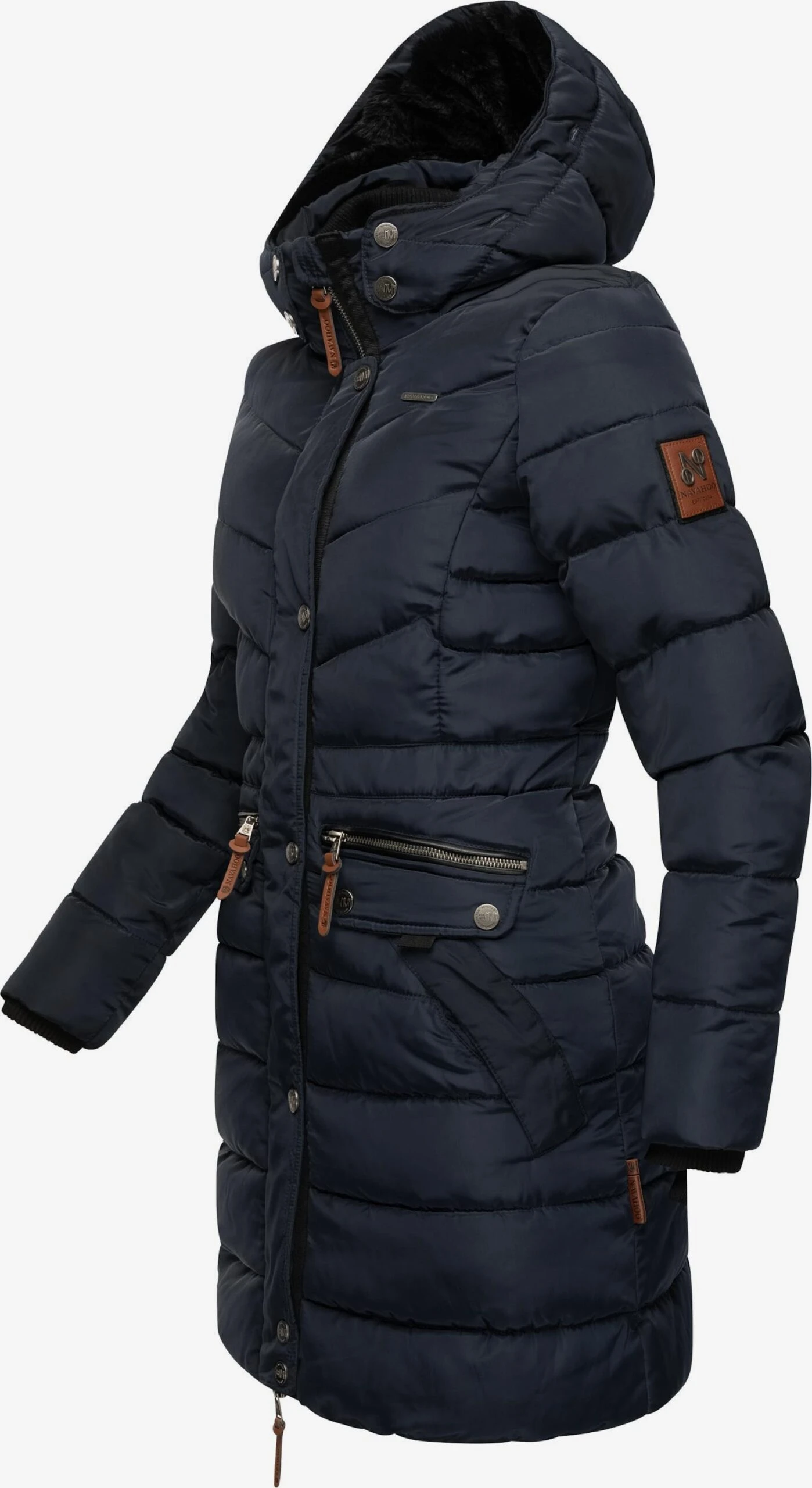 Navahoo Manteaux Dhiver Manteau D’hiver Paula Femme Bleu Marine 6 Navahoo Manteaux Dhiver Manteau D’hiver Paula Femme Bleu Marine – Image 4