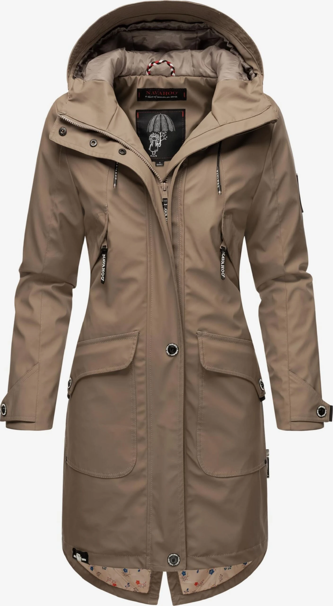 Navahoo Manteaux De Pluie Manteau Mi-saison Femme Beige 6 Navahoo Manteaux De Pluie Manteau Mi-saison Femme Beige – Image 4