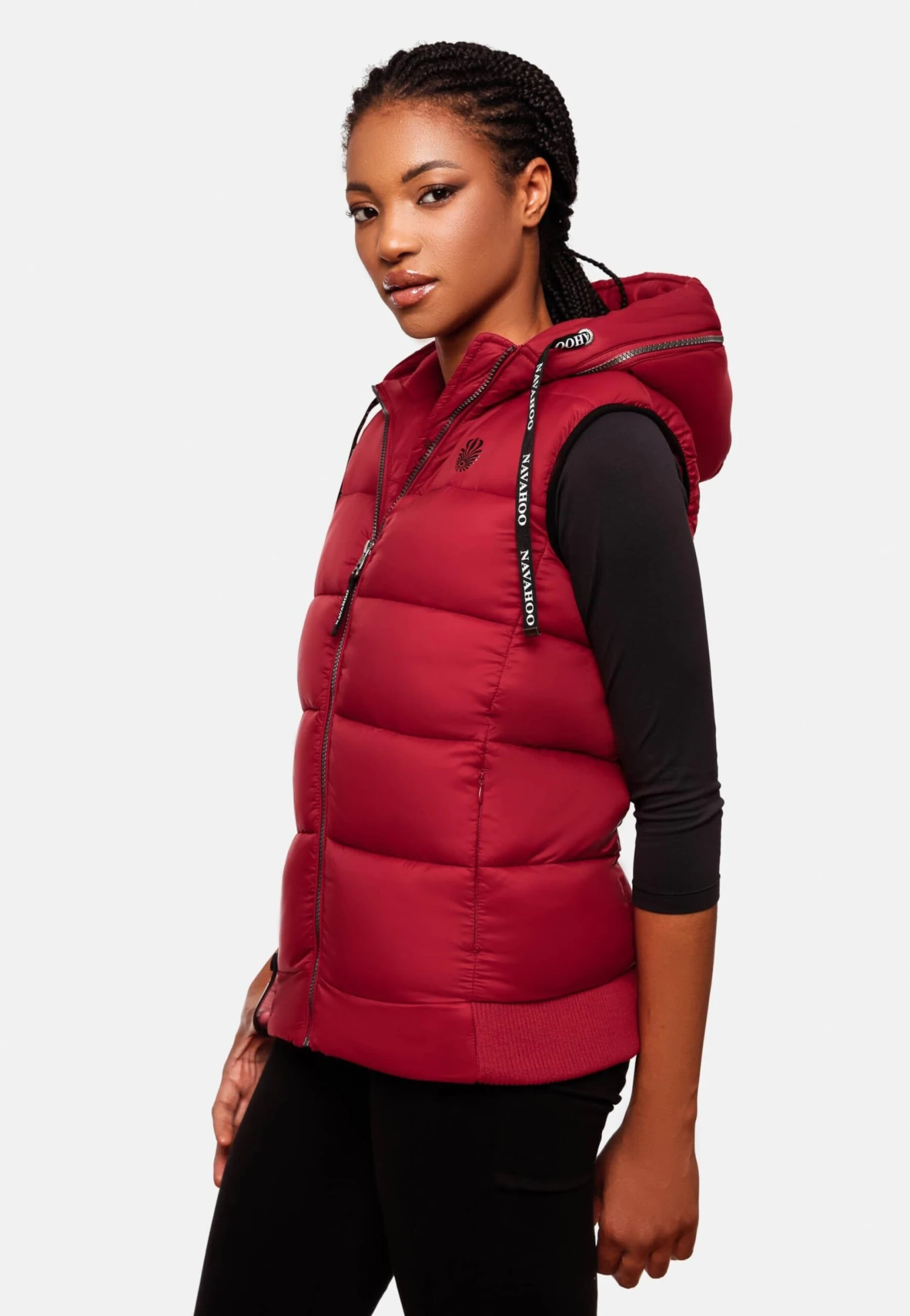 Navahoo Vestes Sans Manches Gilet Kassidy Femme Rouge Rouille 6 Navahoo Vestes Sans Manches Gilet Kassidy Femme Rouge Rouille – Image 4