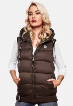 Navahoo Vestes Sans Manches Gilet Kassidy Femme Chocolat -Navahoo Soldes Magasin b6d02b61d3bca8f44311f31310f92d85