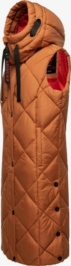 Navahoo Vestes Sans Manches Gilet Schnuckel Femme Cognac -Navahoo Soldes Magasin b96e6854570194cb03b23ae9b07fa2f5