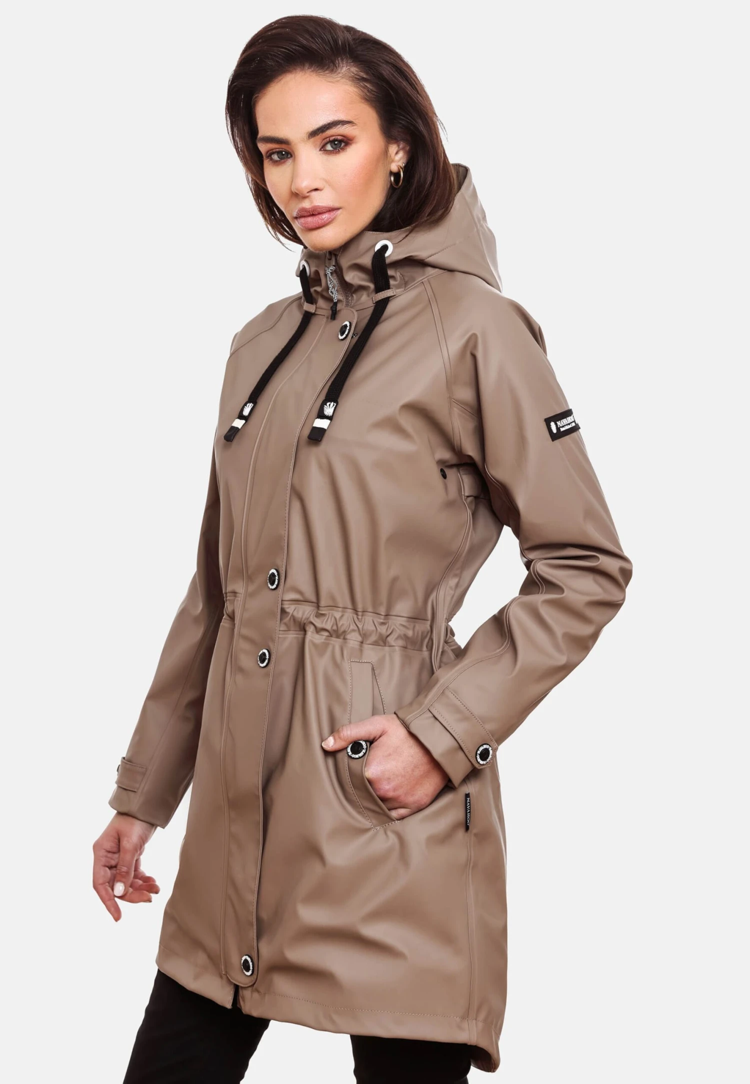 Navahoo Manteaux De Pluie Manteau Fonctionnel Rainy Flower Femme Beige Foncé 10 Navahoo Manteaux De Pluie Manteau Fonctionnel Rainy Flower Femme Beige Foncé – Image 8