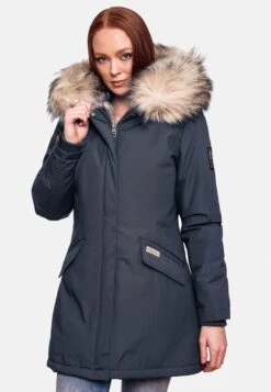 Navahoo Parkas Parka D’hiver Cristal Femme Bleu Foncé -Navahoo Soldes Magasin c00c944516b025aabd686a0aaa90534a