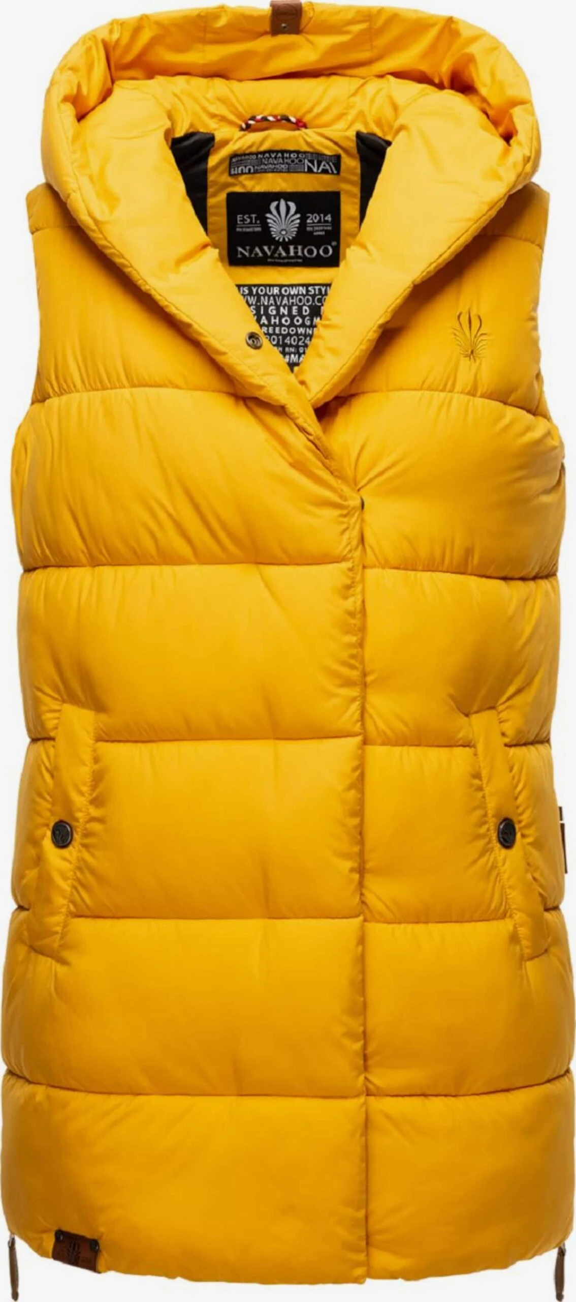 Navahoo Vestes Sans Manches Gilet Madilynaa Femme Jaune Dor 3 Navahoo Vestes Sans Manches Gilet Madilynaa Femme Jaune Dor