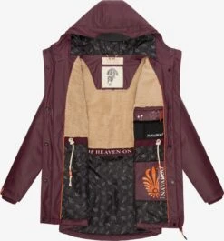 Navahoo Manteaux De Pluie Manteau Mi-saison Rainy Forest Femme Bordeaux -Navahoo Soldes Magasin cba06dde8c51486e1e6fe3566b304517