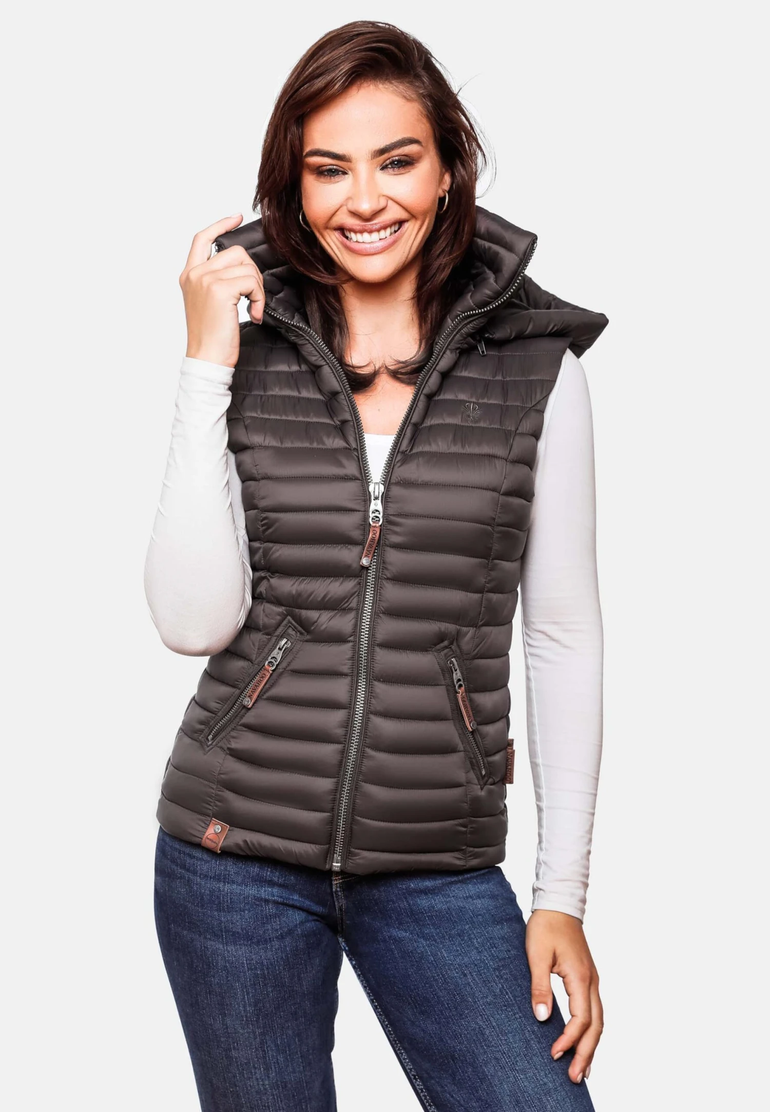 Navahoo Vestes Sans Manches Gilet Shadaa Femme Anthracite 7 Navahoo Vestes Sans Manches Gilet Shadaa Femme Anthracite – Image 5