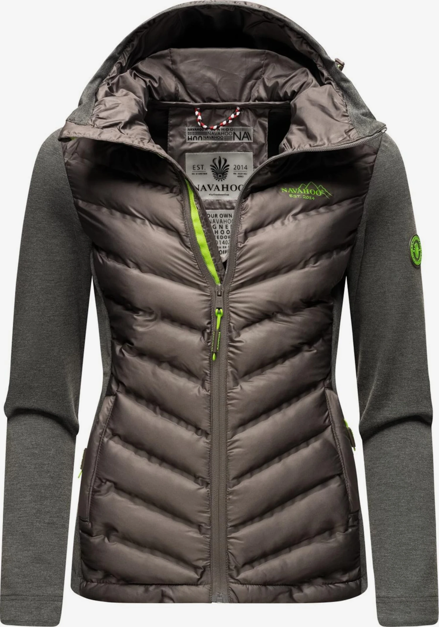 Navahoo Vestes De Mi-saison Veste Mi-saison Nimm Mich Mit Femme Chocolat / Gris Foncé 3 Navahoo Vestes De Mi-saison Veste Mi-saison Nimm Mich Mit Femme Chocolat / Gris Foncé