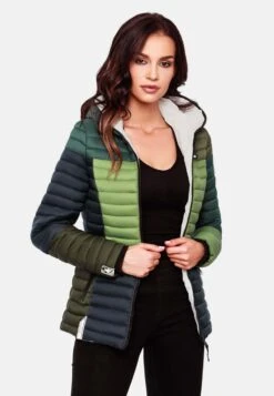 Navahoo Vestes De Mi-saison Veste Mi-saison Multikulti Femme Vert -Navahoo Soldes Magasin d18fff12b6b86e13bc9d8468f6fcaa04