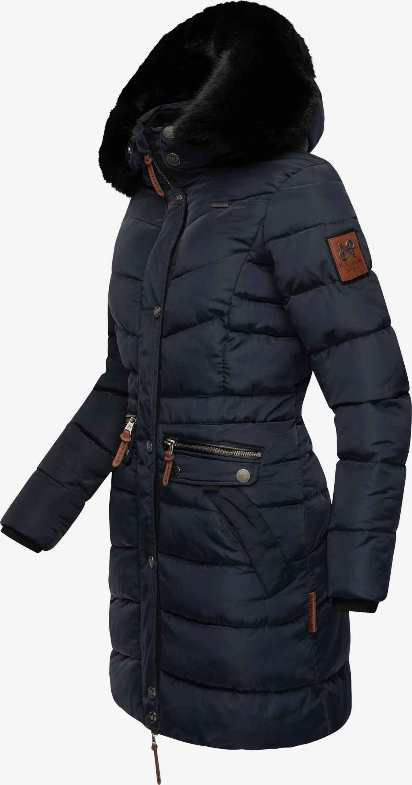 Navahoo Manteaux Dhiver Manteau D’hiver Paula Femme Bleu Marine 4 Navahoo Manteaux Dhiver Manteau D’hiver Paula Femme Bleu Marine – Image 2