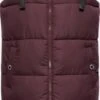 Navahoo Vestes Sans Manches Gilet Femme Bordeaux -Navahoo Soldes Magasin d926c0459be629119909b89ecc9167ae