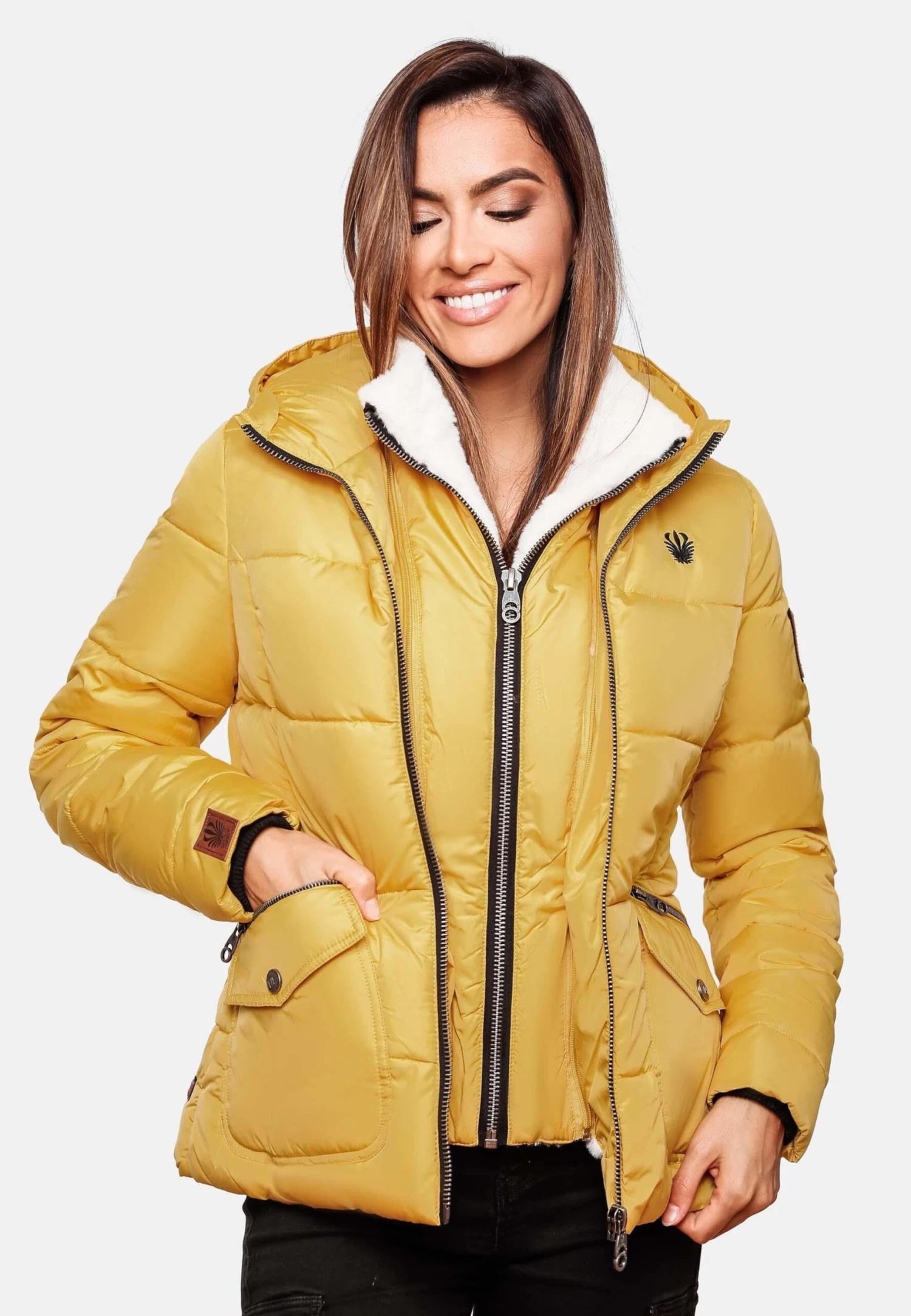 Navahoo Vestes Dhiver Veste D’hiver Megan Femme Jaune 10 Navahoo Vestes Dhiver Veste D’hiver Megan Femme Jaune – Image 8