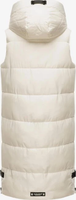 Navahoo Vestes Sans Manches Gilet Femme Blanc -Navahoo Soldes Magasin dddced08b371ee4557cc89cfef619cde