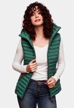 Navahoo Vestes Sans Manches Gilet Shadaa Femme Vert Foncé -Navahoo Soldes Magasin dec03847265357801f7256d61ef7716b