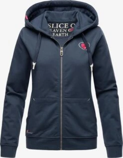 Navahoo Sweats Zippés Veste De Survêtement Cremetörtchen Femme Bleu-gris