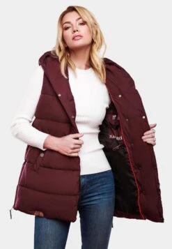 Navahoo Vestes Sans Manches Gilet Madilynaa Femme Bordeaux -Navahoo Soldes Magasin e454bc42809363c6abfb45520ad08ef3
