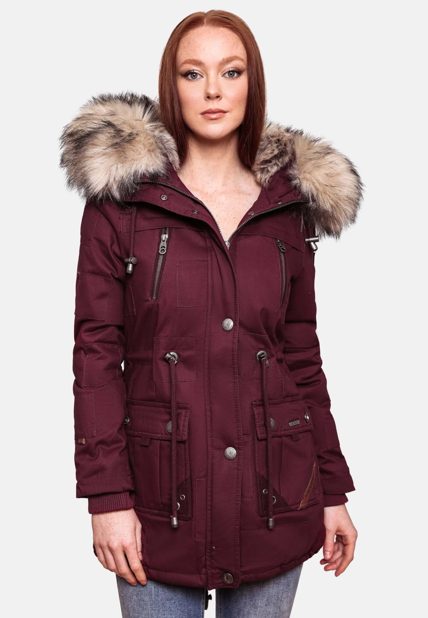 Navahoo Parkas Parka D’hiver Honigfee Femme Bordeaux 8 Navahoo Parkas Parka D’hiver Honigfee Femme Bordeaux – Image 6