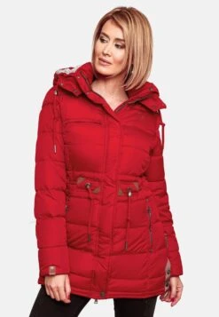 Navahoo Manteaux Dhiver Manteau D’hiver Dalie Femme Rouge -Navahoo Soldes Magasin ec7b75d5e029b556f6406e86e5d64e03