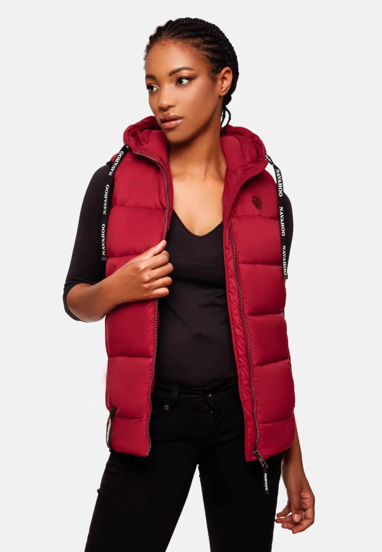Navahoo Vestes Sans Manches Gilet Kassidy Femme Rouge Rouille 9 Navahoo Vestes Sans Manches Gilet Kassidy Femme Rouge Rouille – Image 7