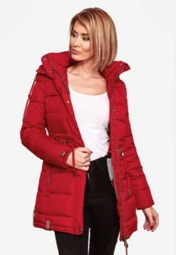 Navahoo Manteaux Dhiver Manteau D’hiver Dalie Femme Rouge -Navahoo Soldes Magasin f3b23ff2fb80cccc03b2562b59f786b3