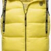 Navahoo Vestes Sans Manches Gilet Kassidy Femme Jaune -Navahoo Soldes Magasin faffea72bc647bc284415f1f02c90206